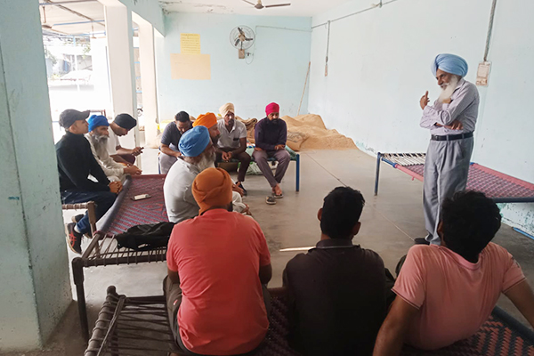 Meeting at Lambha